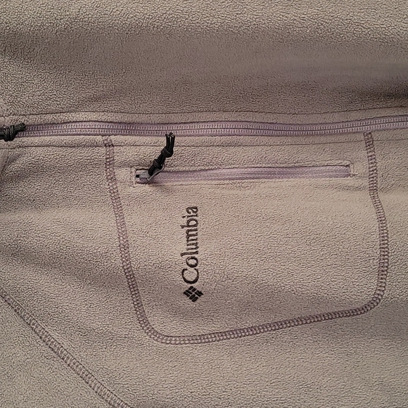 Columbia men's grey ltwt fleece zip front jacket XL - Picture 2 of 9